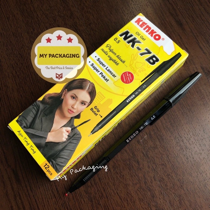 

Ball Point OIL Gel 0.5 Hitam / Pulpen / bolpen KENKO NK-7B (1lusin)