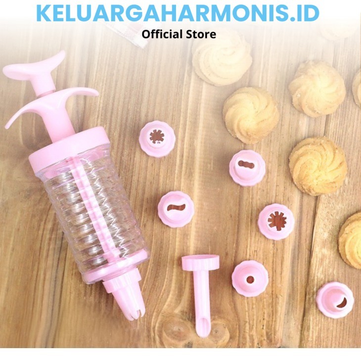 KH Alat Hias Kue 8 in 1 / Cetakan Kue Alat Penghias Kue 8 In 1 / Semprotan Cream Cake / Dekorasi Kue