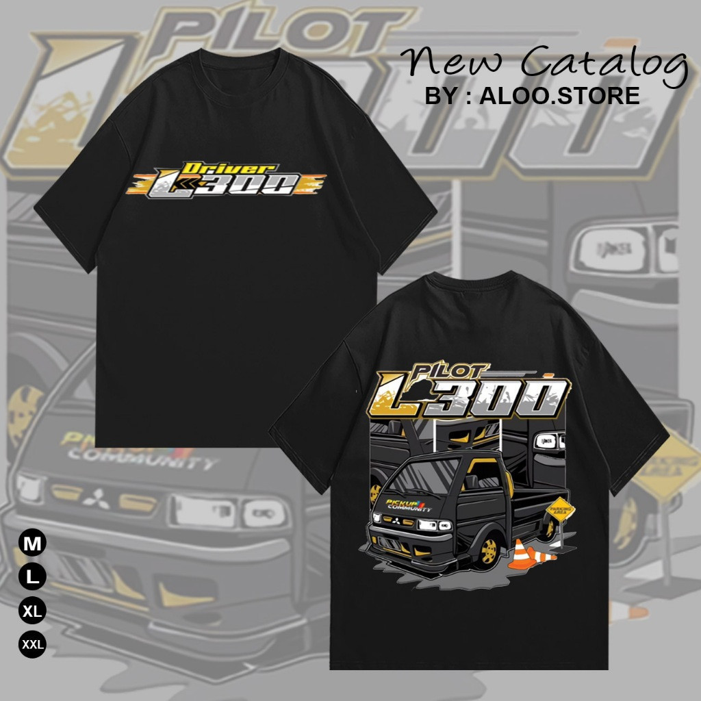 Kaos Driver L300 / Baju T-shirt Distro Pilot L300 / Pakaian pria wanita ALOOSTORE