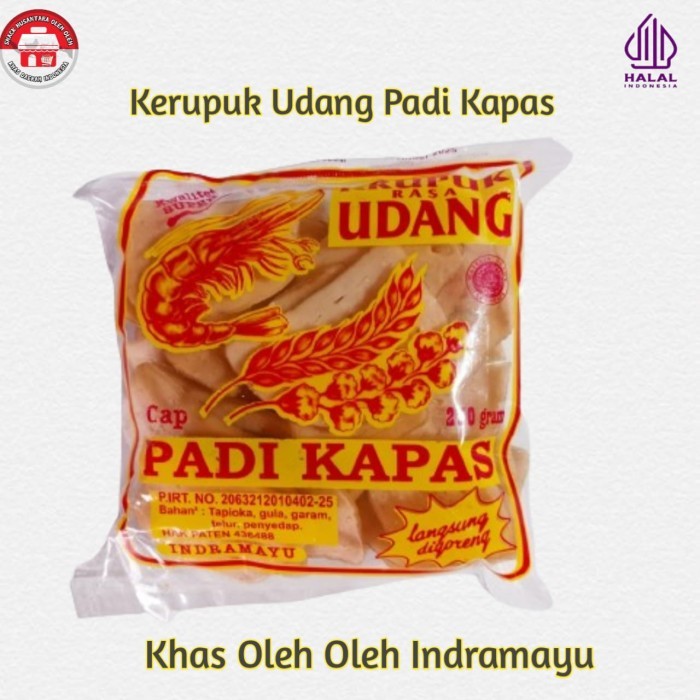 

Kerupuk Udang Cap Padi Kapas langsung di goreng Rasa Udang Asli Khas Indramayu