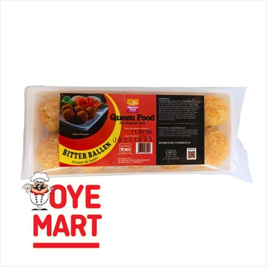 

QUEEN FOOD BITTER BALLEN 300GR/CEMILAN KHAS BELANDA