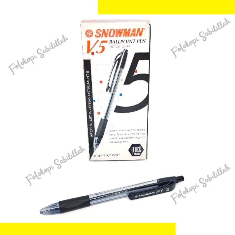 

Pulpen Snowman V5 / Bolpen Snowman V5 / Pen Snowman V5