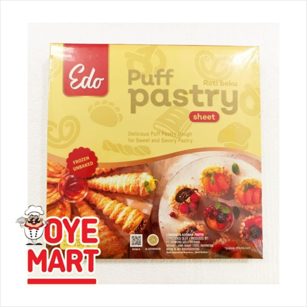 

EDO PUFF PASTRY SHEET 750GR