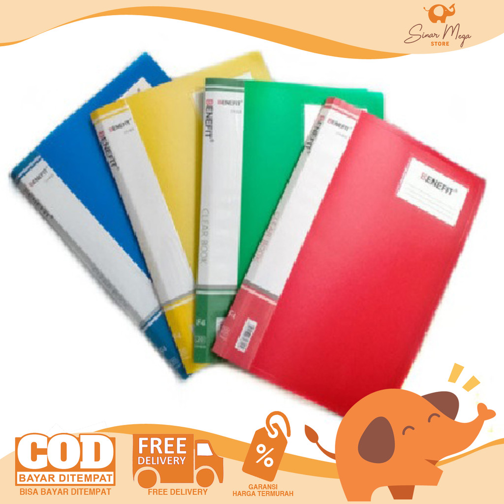 

Benefit Clear Holder CH-840 40 Sheet / Clear Book / Folder File Map Dokumen F4