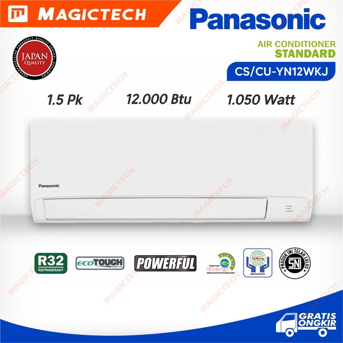 AC PANASONIC 1.5 PK (1,5PK) CS/CU-YN12WKJ / 12WKJ STANDARD - R32