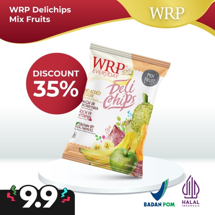 

WRP Delichips Mix Fruit 40G - Keripik Buah