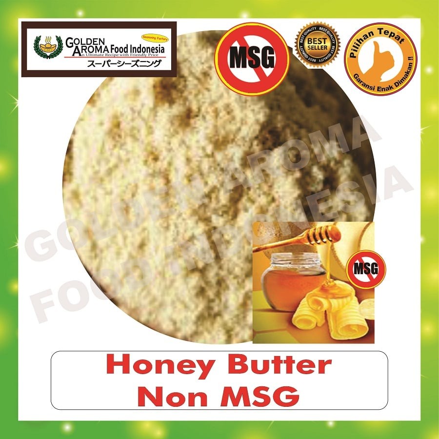 

Bubuk Tabur Rasa Honey Butter Non MSG 70Gr Bumbu Serbaguna Madu Mentega No MSG Seasoning Powder