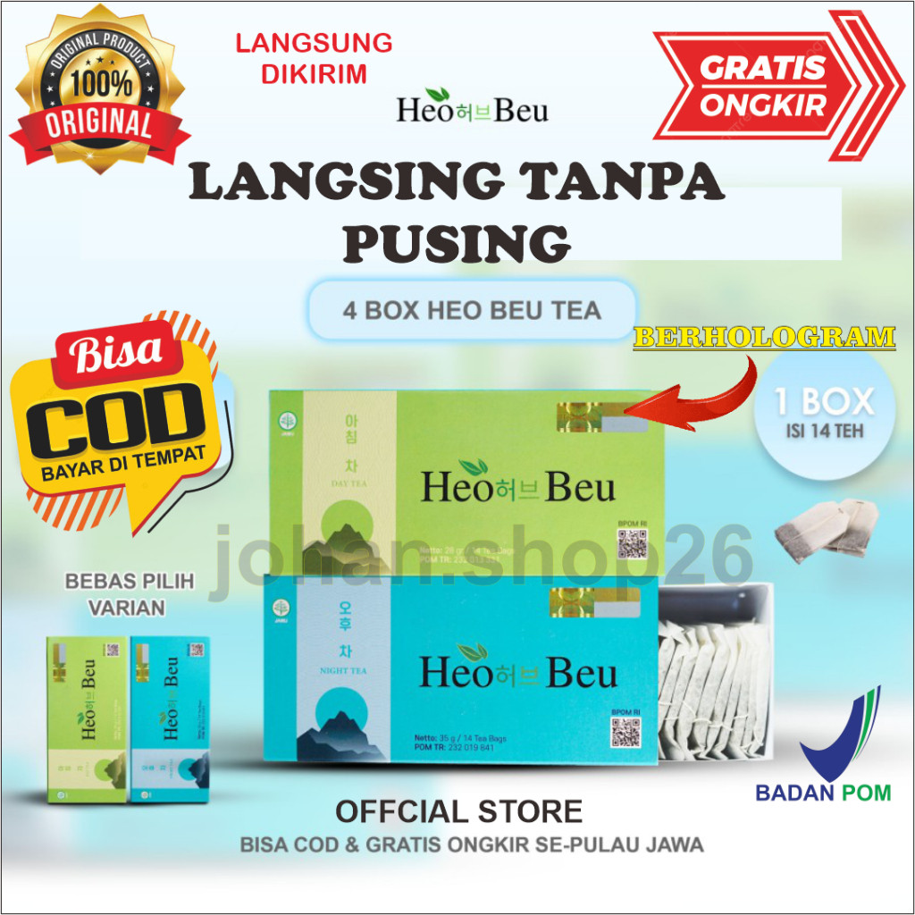 HEO BEU SLIMMING TEA ORIGINAL | TEH HEO BEO KOREA BPOM 100% ORIGINAL