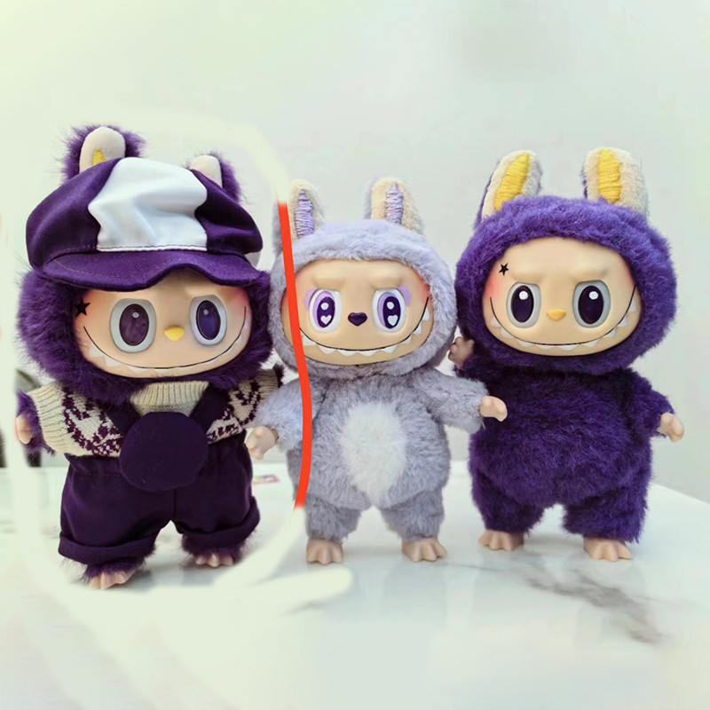 

Labubu 17cm High Quality Milan Purple Kingdom Series Model Doll Toy Cute Enamel Face Monsters Figure Keychain Birthday Gift
