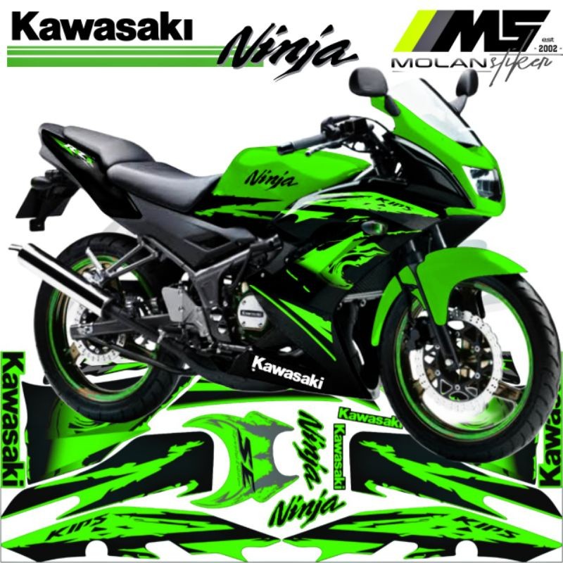 Decal Sticker Striping Variasi NINJA RR 150 New 2Tak 2012-2013-2014-2015-2016 Motif NINJA RR SE 2012