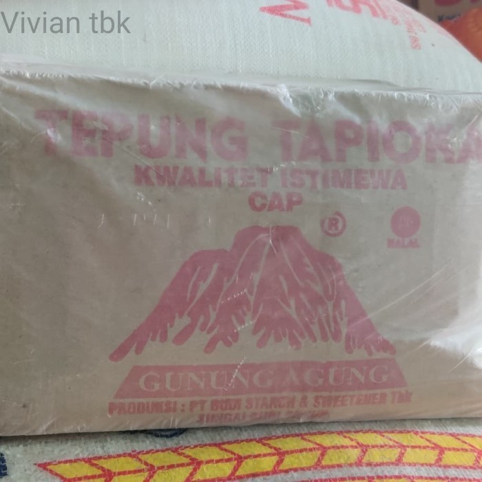 

vv Tepung Sagu Tapioka Aci Cap Gunung Agung Kemasan 1dus
