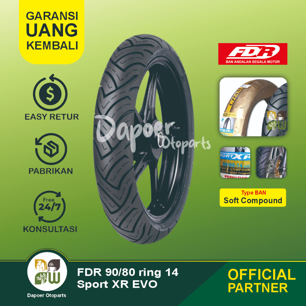 Ban Luar FDR 90/80 ring 14 Sport XR evo Soft Compound Racing