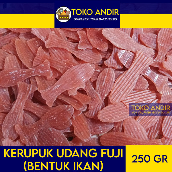 

Kerupuk Fuji Bentuk Ikan Rasa Udang Mentah 250gr [Termurah!!!]