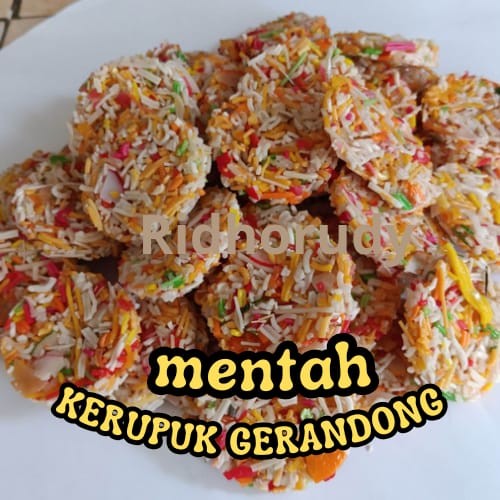 

kerupuk gerandong mentah-1kg/rengginang warnawarni