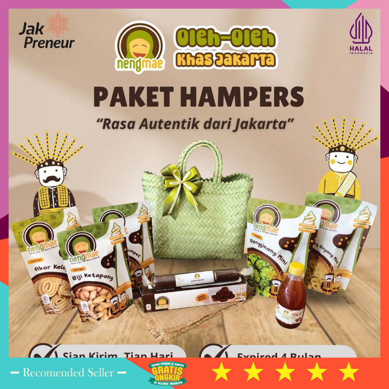 

Kado Natal tahun baru happy new years bagus murah unik / Paket Hampers Oleh Oleh Khas Jakarta Nengmae