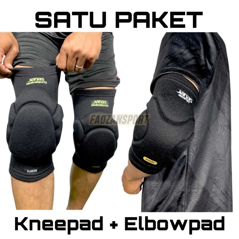 D77YE Kneepad V2 jonas dan elbow pad futsal jonas Kneepad V2 elbow pro touch jonas Pelindung lutut d