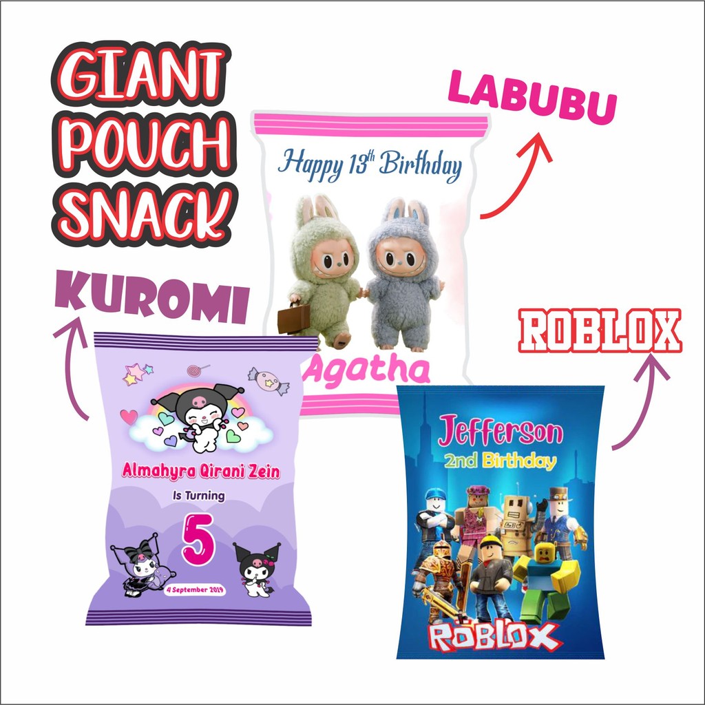 

Kemasan Snack Ulang Tahun Giant Snack Custom