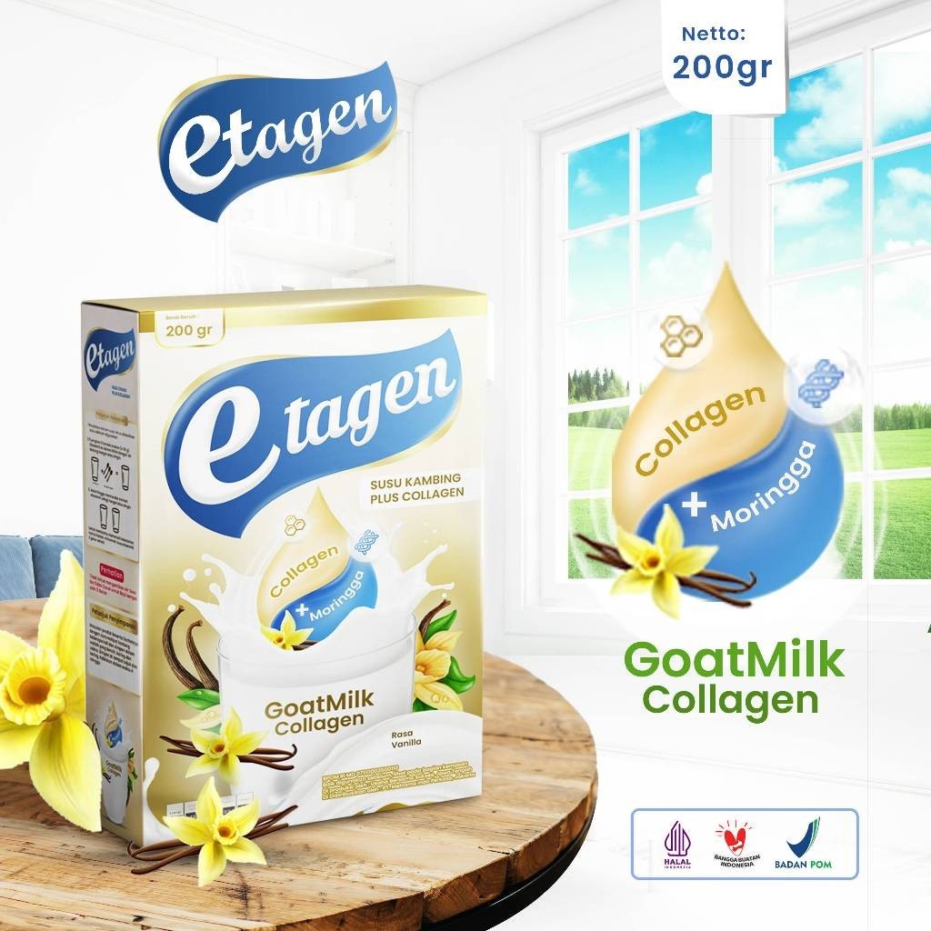 

[ KKR - ETAWAMIL ] ETAGEN SUSU COLLAGEN Kolagen Milk Merawat Kulit & Wajah Rasa Vanila 200gr