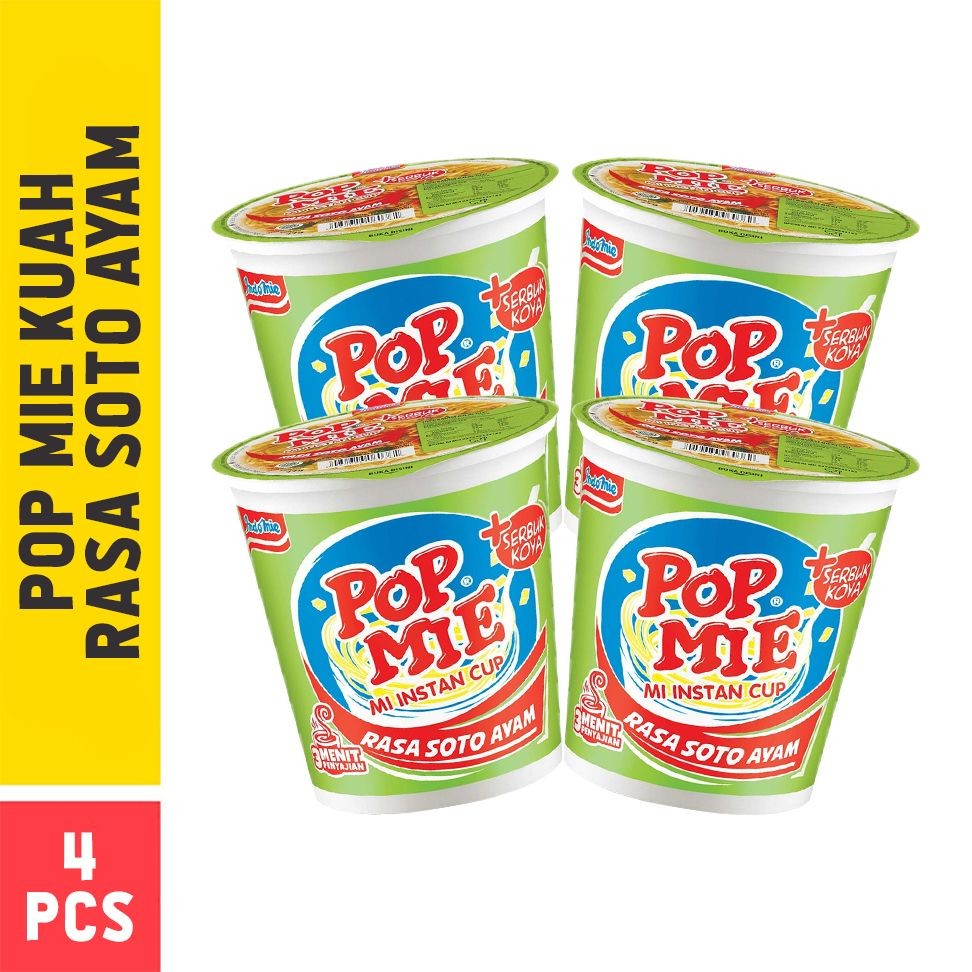 

4 Pcs - Pop Mie Kuah Rasa Soto Ayam