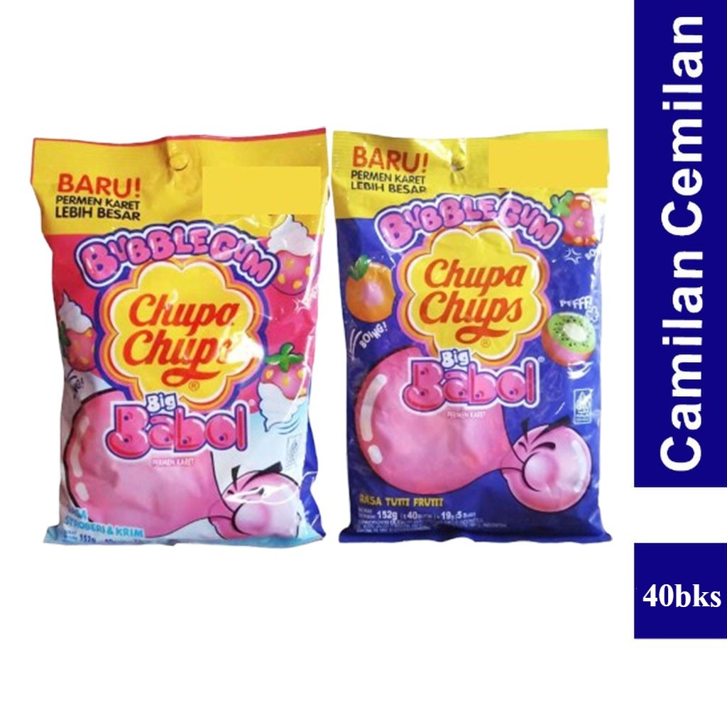 

Permen Chupa Chups Big Babol Permen Karet isi 40 bks x 4 gr