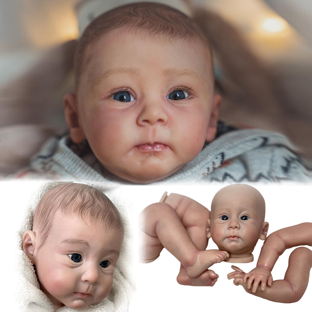 

55cm Painted Vinyl Doll Kits Huxley Kit Reborn Handmade Lifelike Realistic Bebe Reborn DIY Blank Bebe Kits Sin Pintar