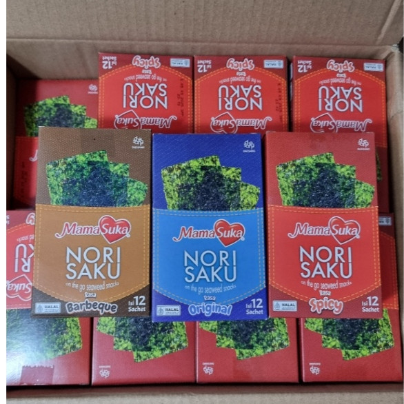 

Mamasuka Nori Saku Rumput Laut Kering 2gr isi 12pcs