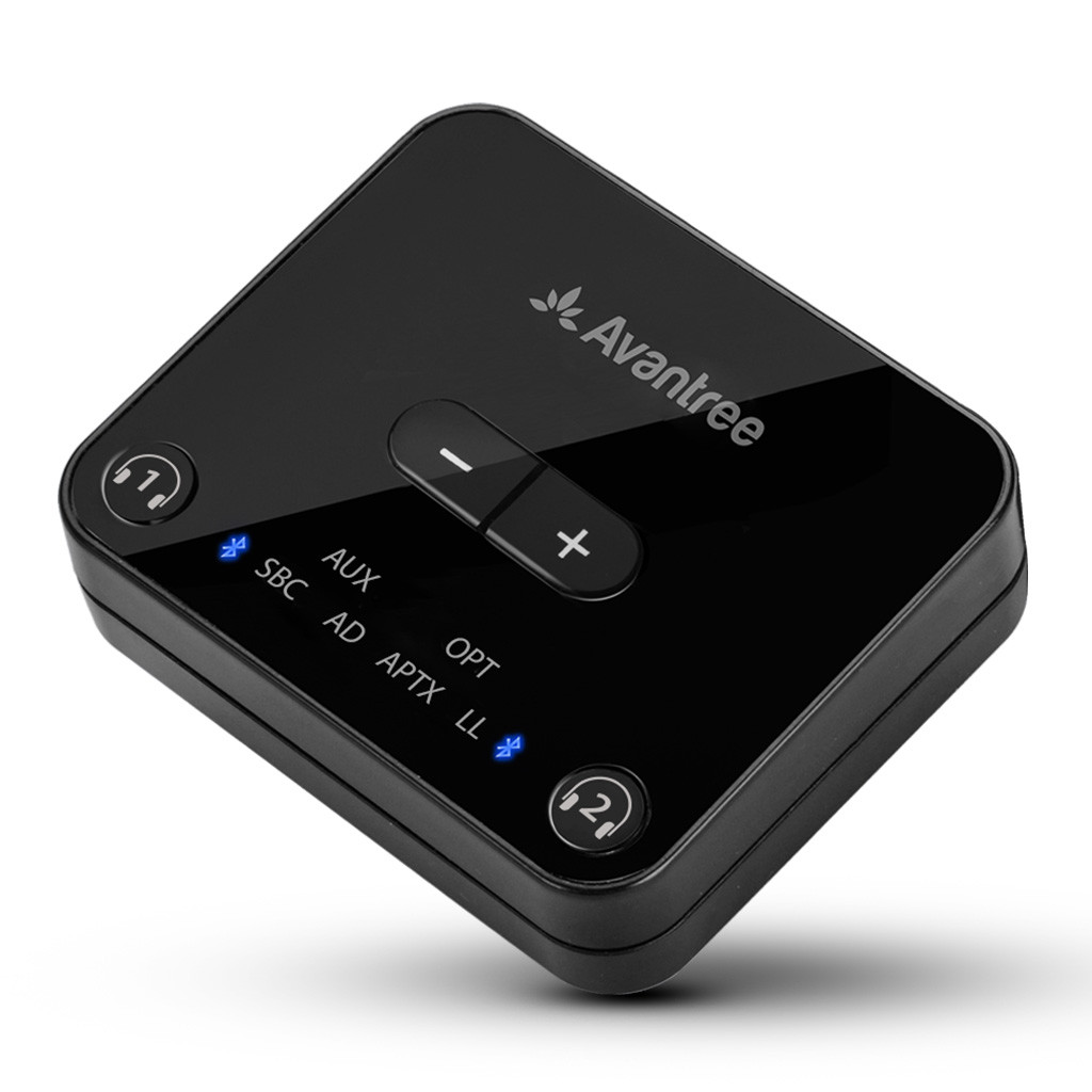 Avantree Audikast Bluetooth 5.3 Transmitter for TV with Volume Control, aptX Low Latency Audio Adapt
