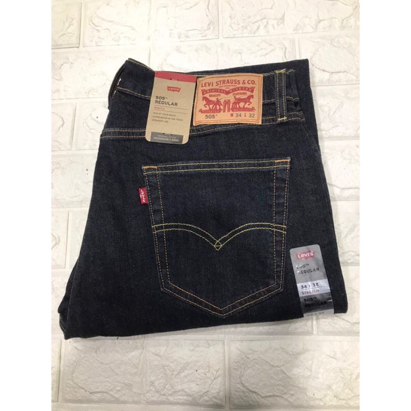 Promo Termurah Diskon Besar CELANA PANJANG LEVIS 505 ORIGINAL WARNA HITAM ABU