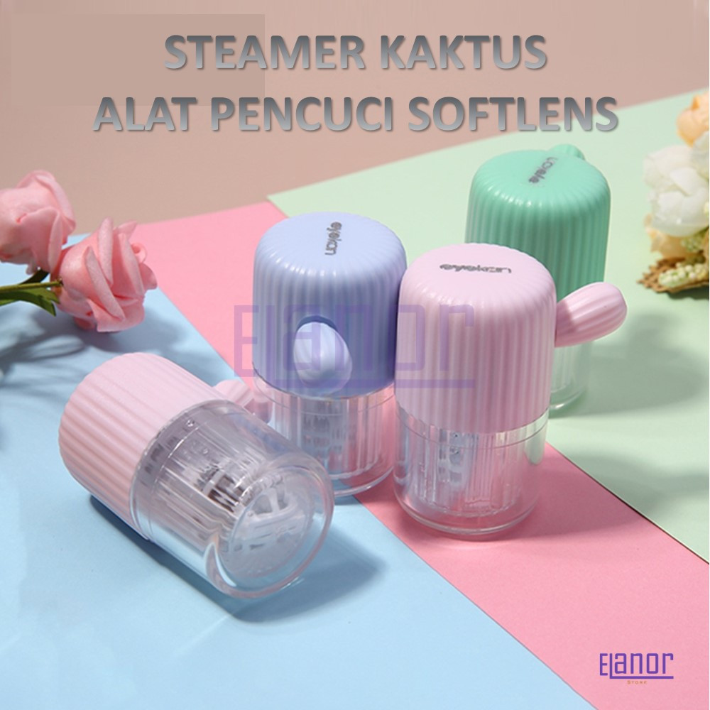 ALAT PENCUCI SOFTLENS MANUAL DENGAN TALI PENARIK - STEAMER KAKTUS PEMBERSIH SOFLENS