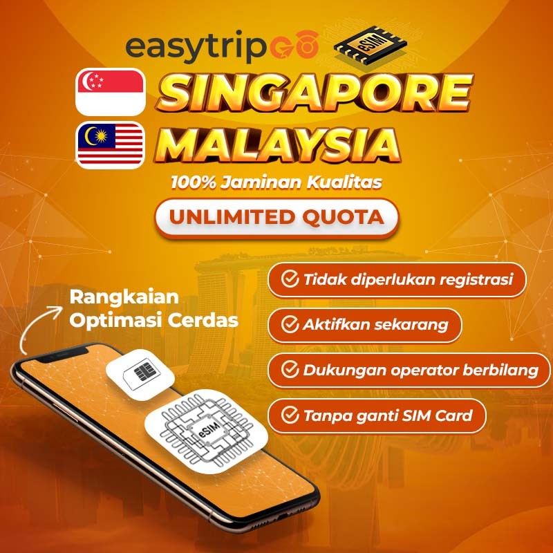 Easytripgo eSIM Malaysia Singapore Unlimited Data INTERNET  | eSIM Singapore Unlimited | eSIM Malays