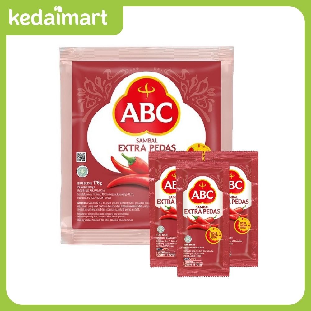 

ABC Sambal Ekstra Pedas Sachet 22 x 8 Gram