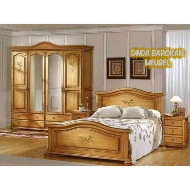 Set Kamar Tidur Clasik Jati Minimalis, Kamar Tidur Set Modern Jati Pilihan Elegand Berkualitas