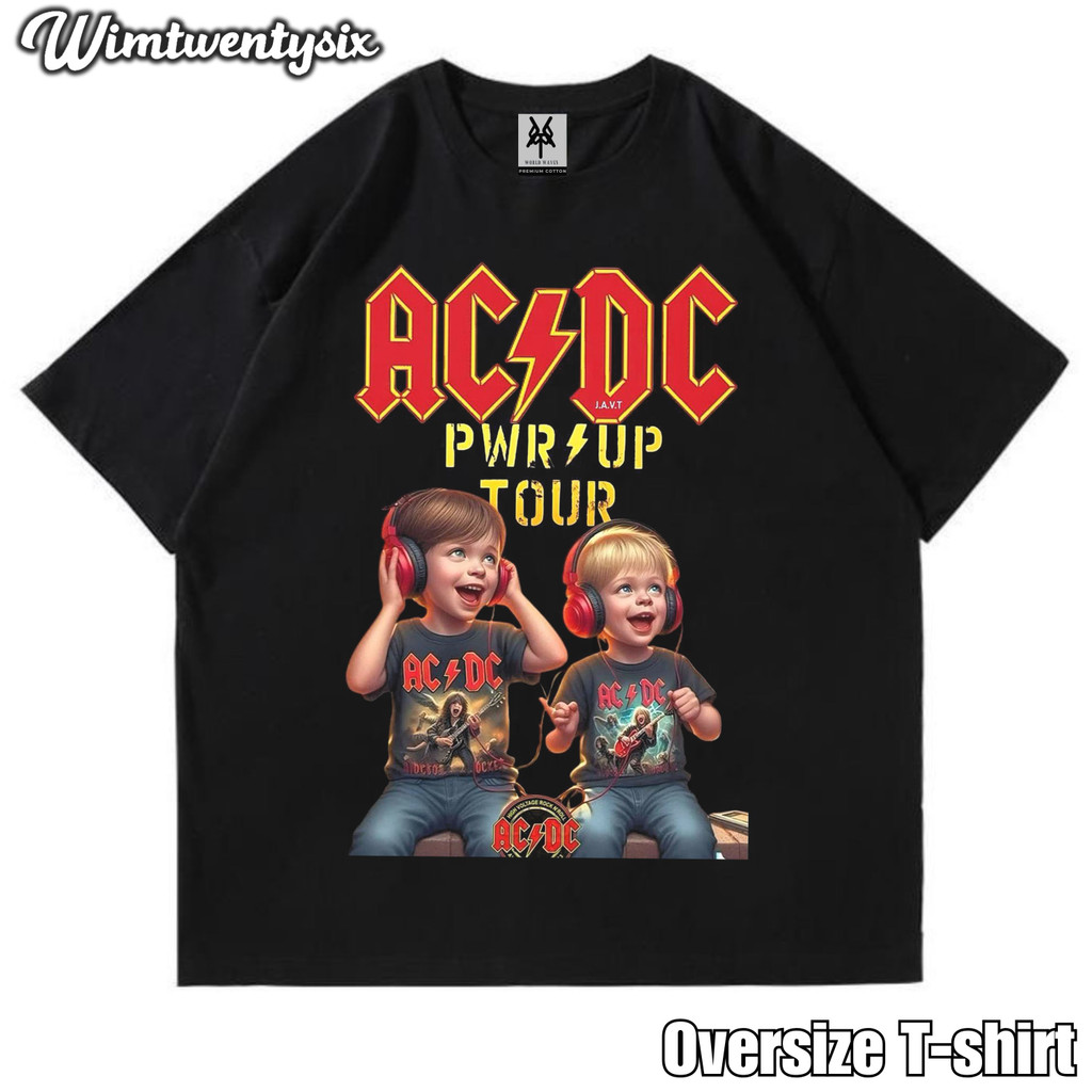 KAOS OVERSIZE | VINTAGE | T-SHIRT OVERSIZE | ACDC POWER UP TOUR