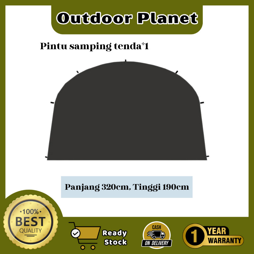 OUTDOOR Planet (GARANSI 1 TAHUN)Layer Samping Tenda Aksesoris kanopi Canopy Keliling Kanopi tirai La