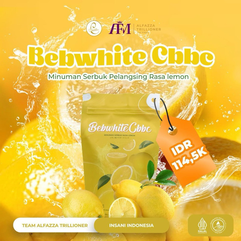 FIBER BBC BEBWHITE C | Fiber Lemon Minuman BBC Kemasan Baru Bebwhite C BBC Fiber Lemon Mampu menurun