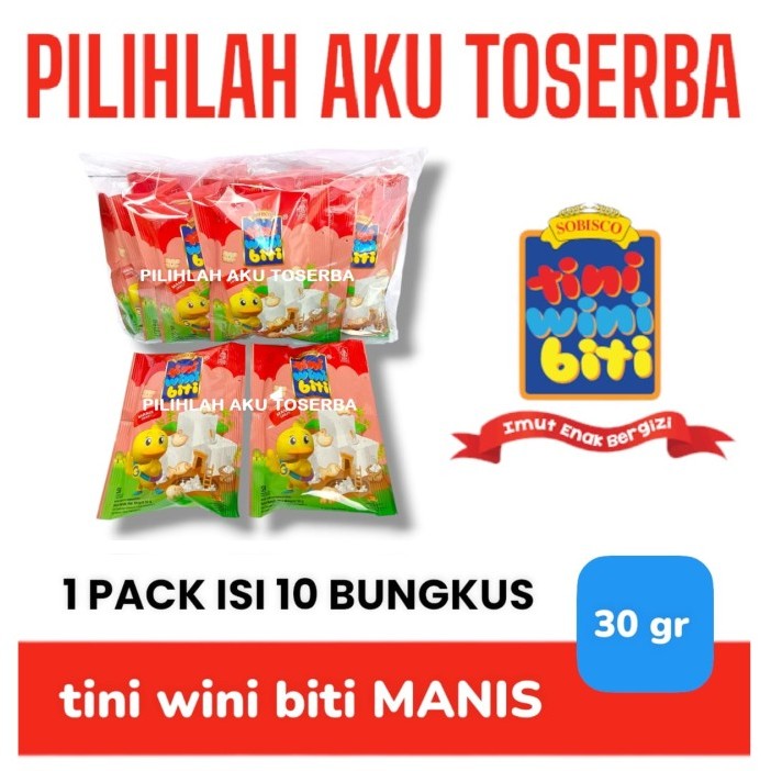 

Biskuit TINI WINI BITI 30 gram Rasa MANIS - ( HARGA 1 PACK )