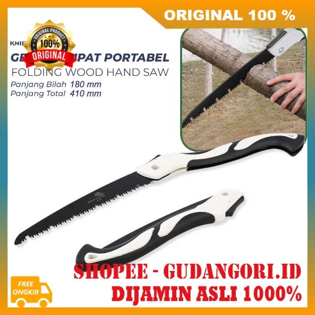 KNIFEZER Gergaji Kayu Lipat Wood Pruning Hand Saw High Hardness Gergaji Kayu Mini ORIGINAL