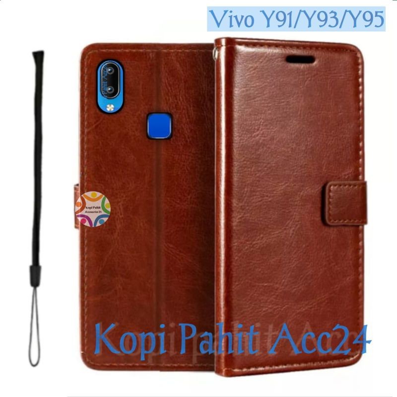 Case Untuk Hp Vivo Y91 Y93 Y95 Vivo 1807 1811 1814 1815 1816 1817 Flip Cover Wallet Sarung Hp Casing