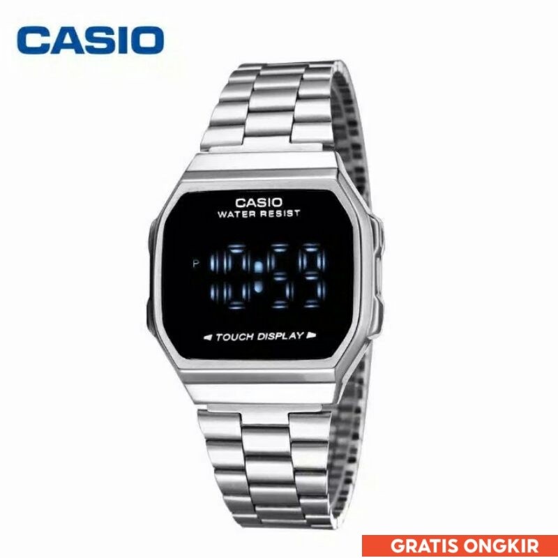 COD_ Jam tangan wanita Casio touch screen stainless