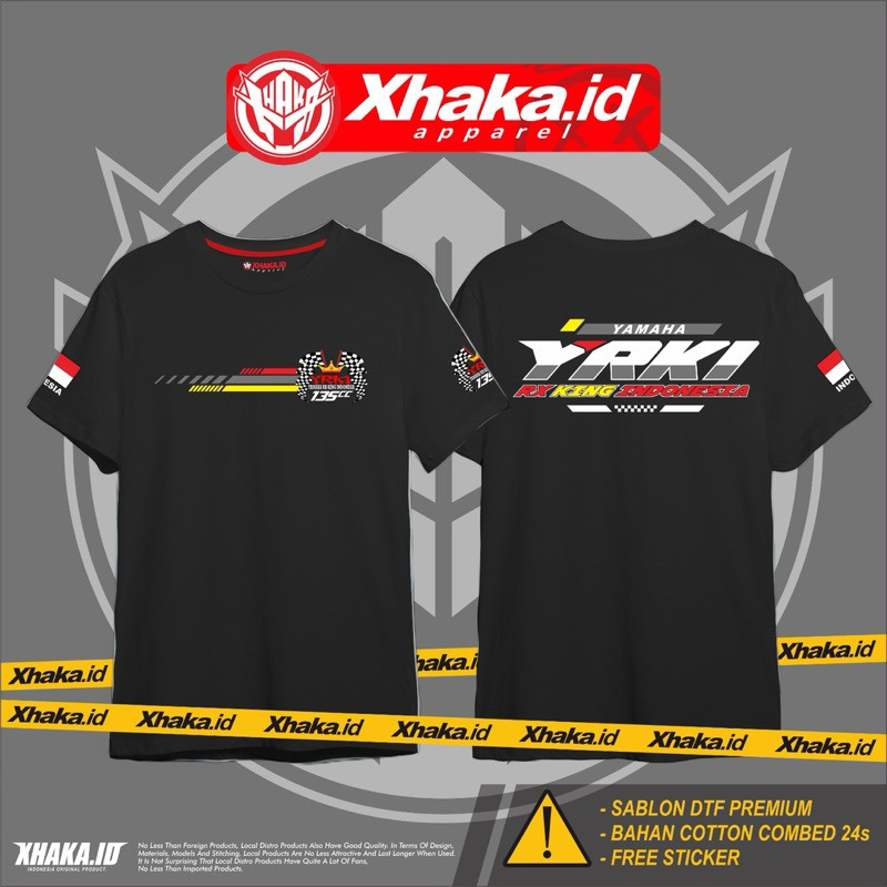 FestKaos Kaos RX King YRKI Bahan Cotton Combed 24s Lebih Tebal Halus Dan Nyaman Dipakai By Xhaka.id 
