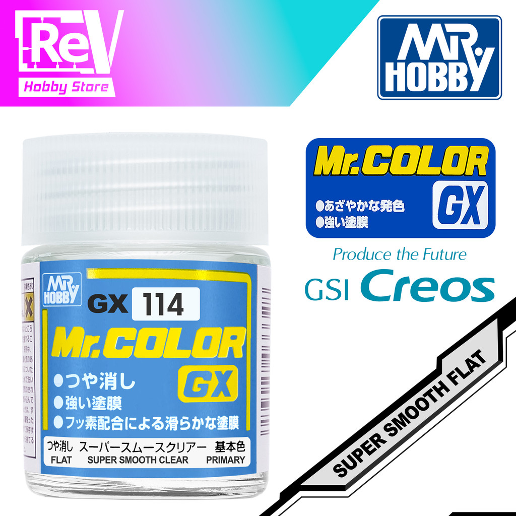 MR COLOR GX SUPER CLEAR SMOOTH FLAT GX114