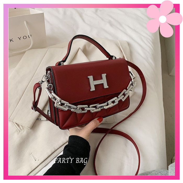 PROMO - AMOURRE SLING BAG FASHION IMPORT TAS SELEMPANG WANITA KOREA - Khaki