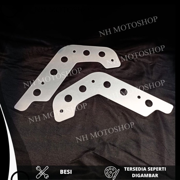 COVER SKIDPLATE KANAN KIRI XSR155 TUTUP PELINDUNG TUTUP SKID PLATE SAMPING MOTOR XSR 155 WARNA SILVE