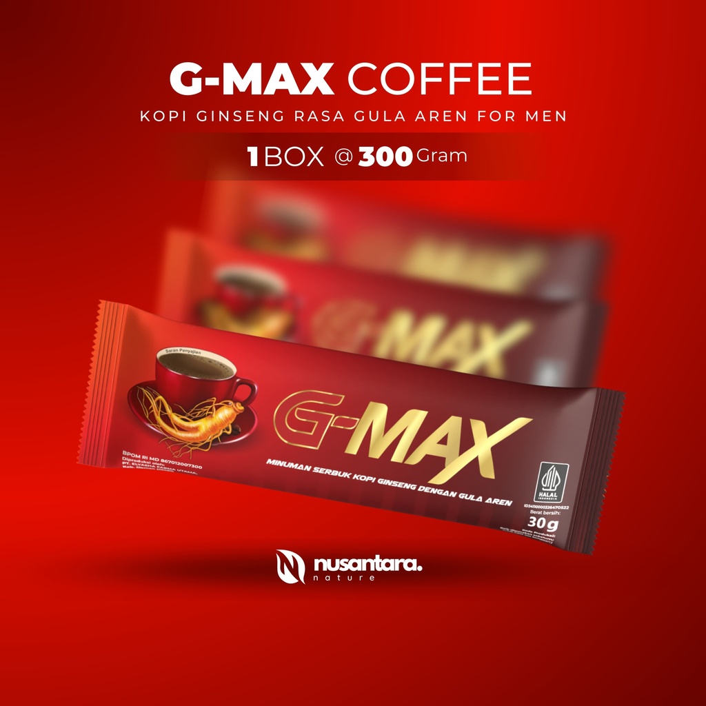 

Kopi G-MAX Original - Kopi Ginseng Penambah Stamina Pria Dewasa Kuat & Tahan Lama Tanpa Efek Samping