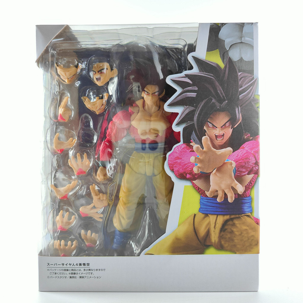 SSJ SH Figuarts 4 Figure GT Super Saiyan 4 Goku Action Figures DragonBall Z SS4 Toy Gift Doll Joint 