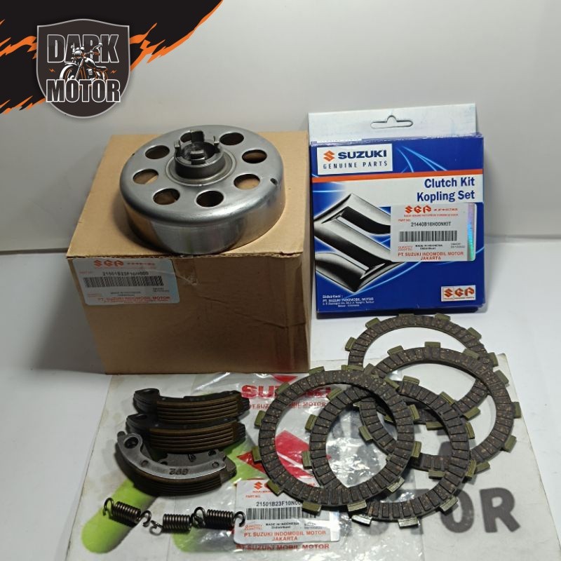 KAMPAS KOPLING + KAMPAS GANDA + MANGKOK KOPLING SMASH LAMA SMASH NEW