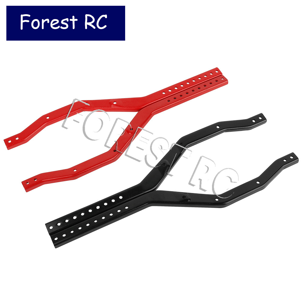 Forestrc Heavy Duty Wheelbase Adjustable Metal Chassis Frame Rail Set for 1/10 RC Crawler Axial SCX1