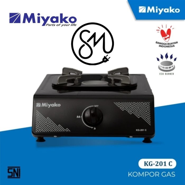 Kompor Gas 1 tungku Miyako KG-201C 201 C KG201C