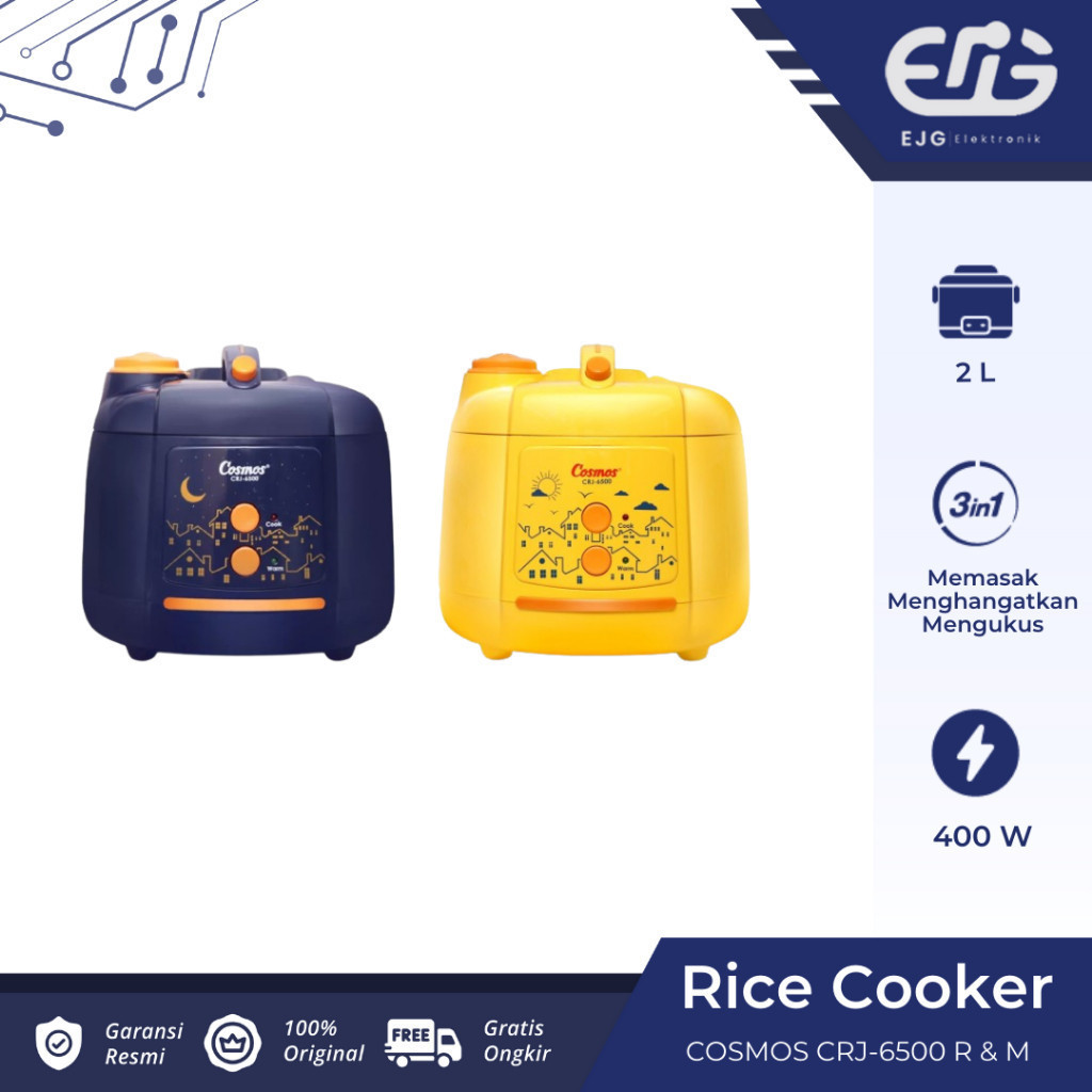 Cosmos Magic Com CRJ 6500 R CRJ 6500 M Rice Cooker Harmond 2 Liter CRJ6500R CRJ6500M