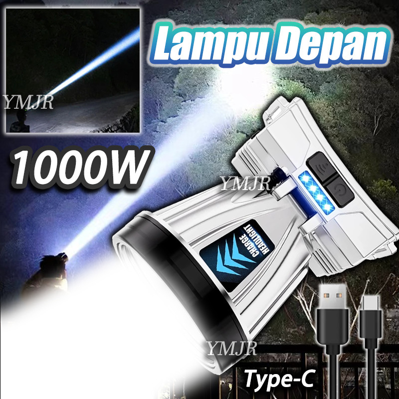 1000W Lampu Depan Motor Led Super Terang Waterproof Headlamp Outdoor Lampu Depan Beat Deluxe Lampu S
